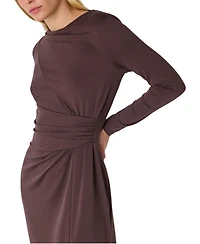 Whistles Women's Ruched Detail Midi Dress