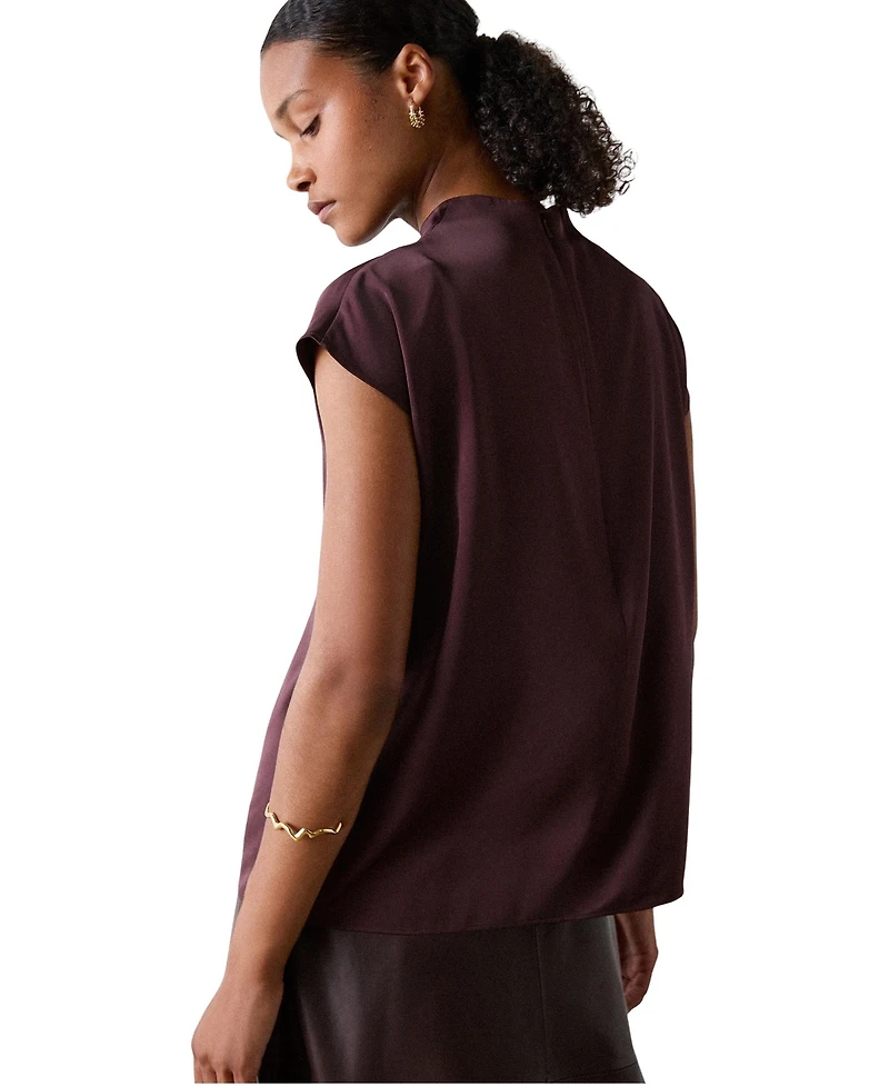 Whistles Women's Cowl Neck Halter Top