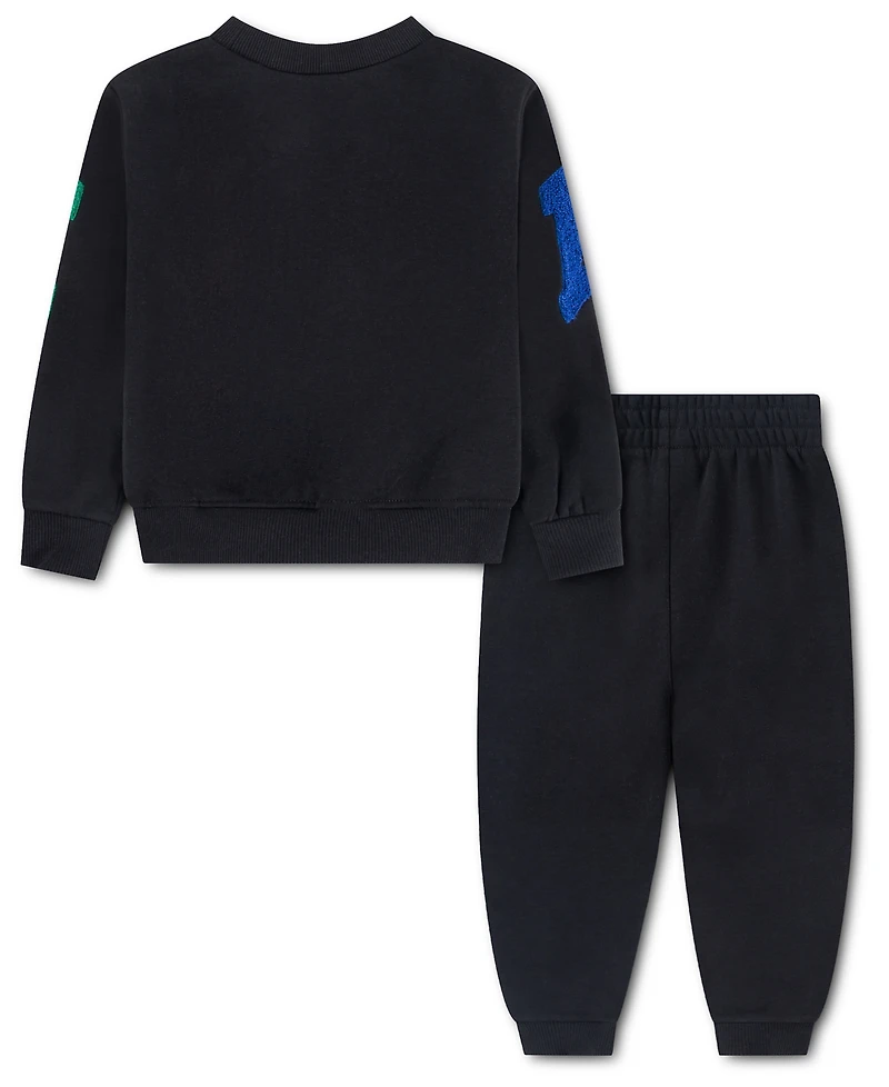 Nike Toddler Boys' 2T-4T Fleece Crew Sweatshirt and Joggers, 2-Piece Set
