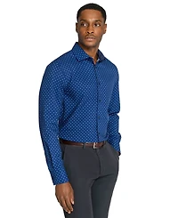 ConStruct Men's Slim-Fit 4-Way Stretch Floral-Print Dress Shirt