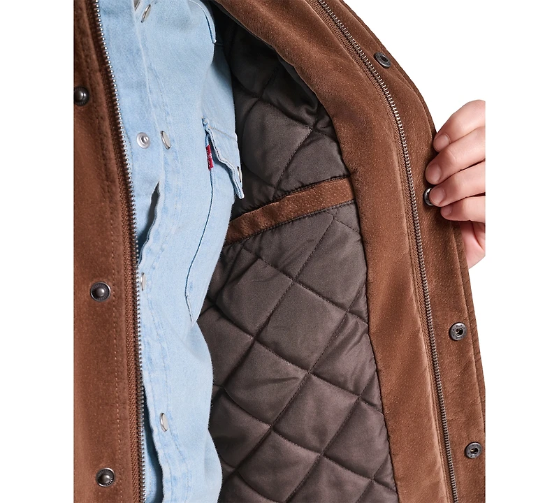 Levi's Men's Faux Suede Western Shirt Jacket