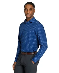 ConStruct Men's Slim-Fit 4-Way Stretch Floral-Print Dress Shirt