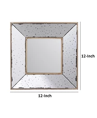Busdays 12 Inch Square Joe Wall Mirror 3D Speckled
