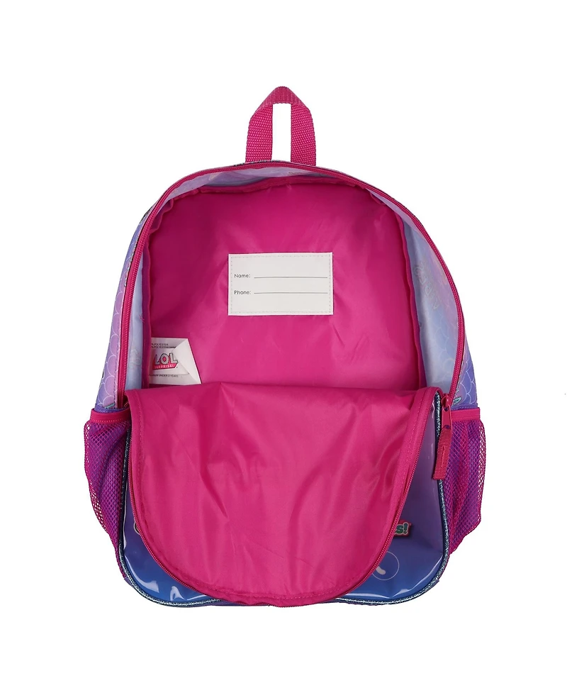 Lol Surprise! Backpack Mermaid Club 16 Inch Book Bag with Adjustable Shoulder Straps