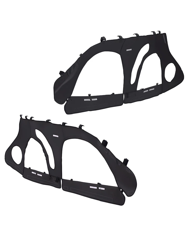 Sugift Soft Upper Door Cab Enclosure Kit for 4 Seat Side by Side Vehicles with Zippered Windows