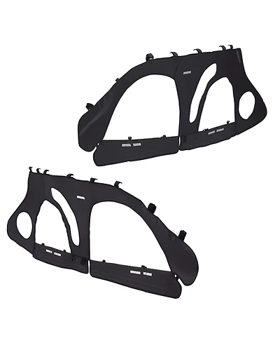 Sugift Soft Upper Door Cab Enclosure Kit for 4 Seat Side by Side Vehicles with Zippered Windows
