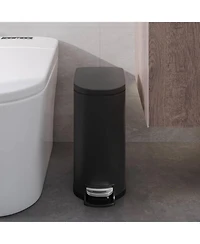 gaomon 13 Gal+2.6 Gal Stainless Steel Step-On Garbage Bin Combo Set