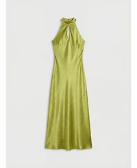 Warehouse Women's Satin Cowl-Neck Maxi Dress