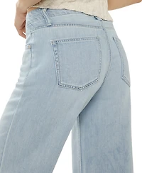 Silver Jeans Co. Women's Suki Mid Rise Curvy Fit Wide-Leg