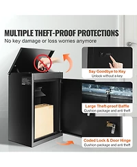 Vevor Package Delivery Boxes for Outside with Coded Lock