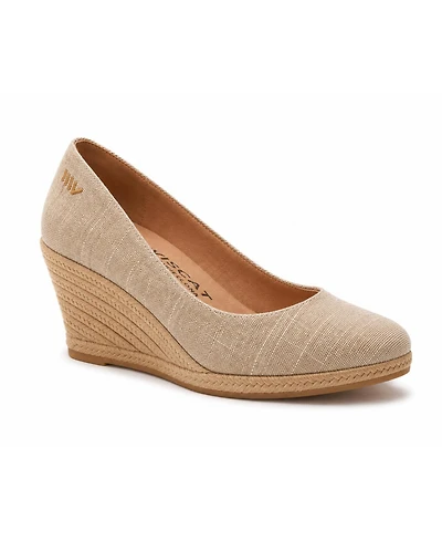 Roses Limited Edition Canvas V Cut Espadrille Wedges