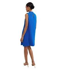 Phase Eight Women's Betsie Fine-Plisse Funnel-Neck Sleeveless Dress