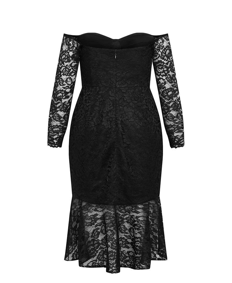 City Chic Plus Lace Athena Dress