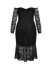 City Chic Plus Lace Athena Dress