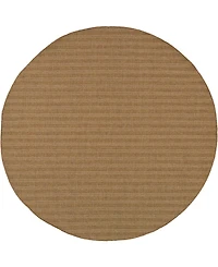 Oriental Weavers Karavia 001X3 Tan 7'10" Round Rug
