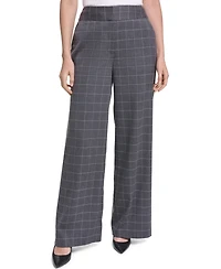 Calvin Klein Women's Whitney Pant High-Rise Wide-Leg Pants