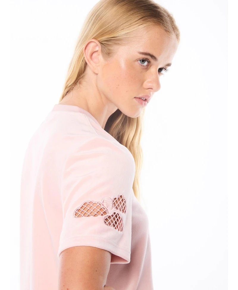 Sergio Tacchini Women's Nuvola Velour Cropped T-shirt