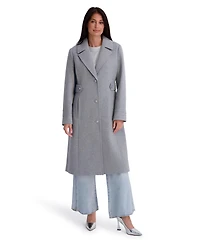 Kensie Women's Faux Wool Walker With Button Front