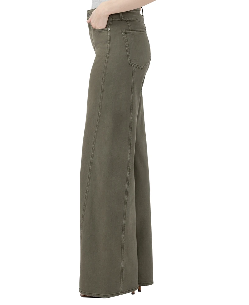Silver Jeans Co. Women's Isbister High-Rise Wide-Leg Cotton-Blend