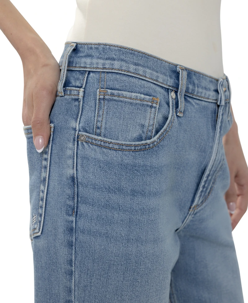 Silver Jeans Co. Women's Baggy Bootcut High-Rise Cotton-Blend