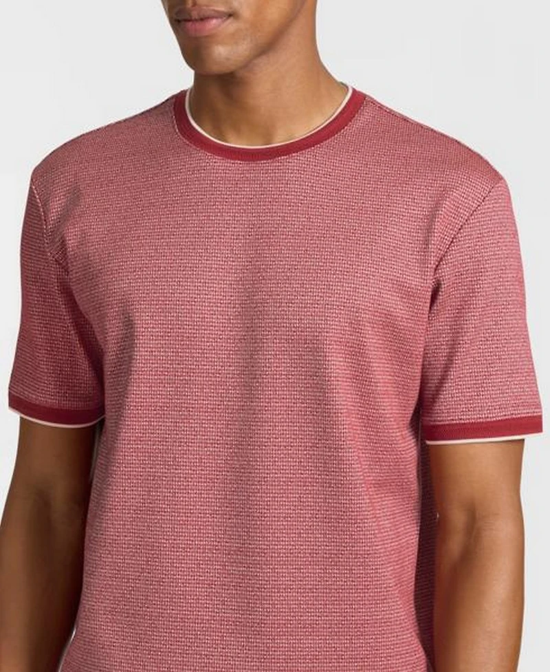 Ted by Baker Men's Berkeley Jacquard Ribbed Crewneck T-Shirt