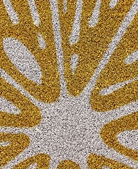 Vcny Home Lemon Half Circle Outdoor Coir Doormat, 18" x 30"