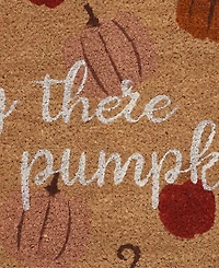 Vcny Home Hey There Pumpkin Outdoor Coir Doormat, 18" x 30"