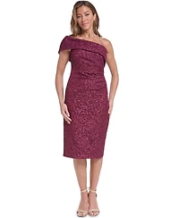 Eliza J Women's One-Shoulder Floral Midi Dress