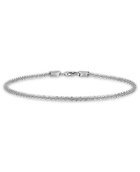 Macy's Sparkle Chain 7.5" Bracelet in 10k White Gold (2mm)