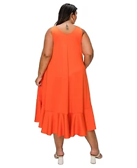 L I V D Plus Simone Sleeveless Pocket Flare Dress