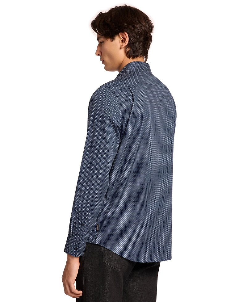 Michael Kors Men's Stretch Diamond Geo Shirt