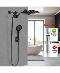 Cyqbd 10" Rain Shower Head with Handheld Spray and Extension Arm