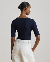Lauren Ralph Stretch Boatneck Top