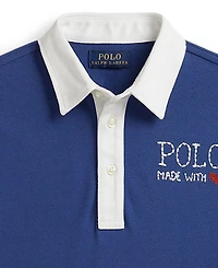 Polo Ralph Lauren Girls' 2T-6X Logo Cotton Mesh Rugby Dress
