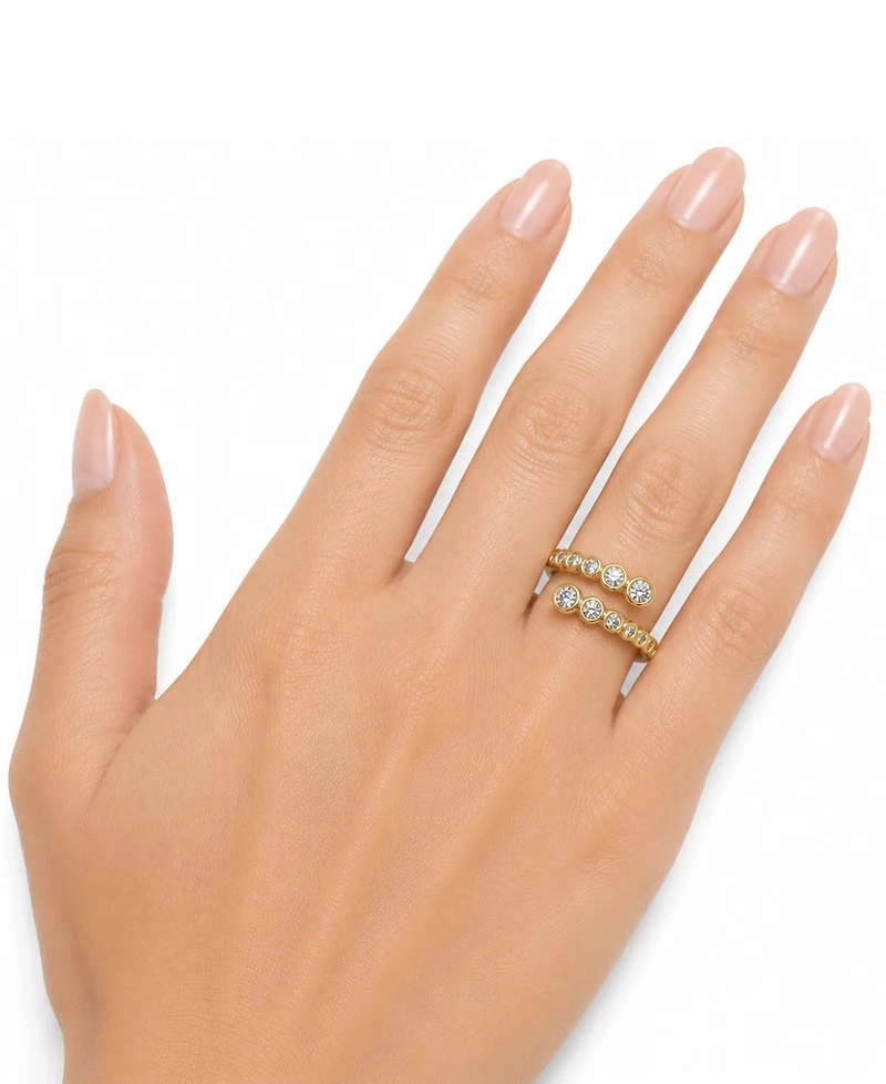 And Now This Cubic Zirconia Bypass Ring