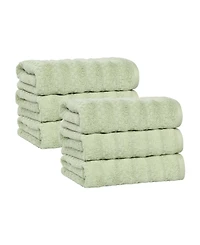 Superior Zuma Zero Twist Cotton Absorbent Quick Dry Soft 6-Piece Hand Towels Set