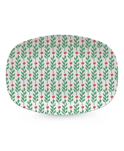 Mariposa Holly Berries Resin Serving Platter