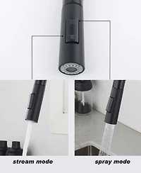 Thirtypeachy Touch Pull-Down Kitchen Faucet, Single Handle High Arc with 360degree(s) Swivel Sprayer