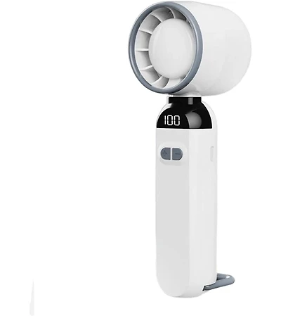 Gaiatop Handheld Turbo Fan, 100-Speed Portable Mini Fan with 12800 Rpm Strong Airflow, Usb-c Rechargeable Personal Fan for Travel, Camping, Beach and