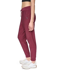 Dkny Women's Tech Ottoman Cuffed High Rise Joggers