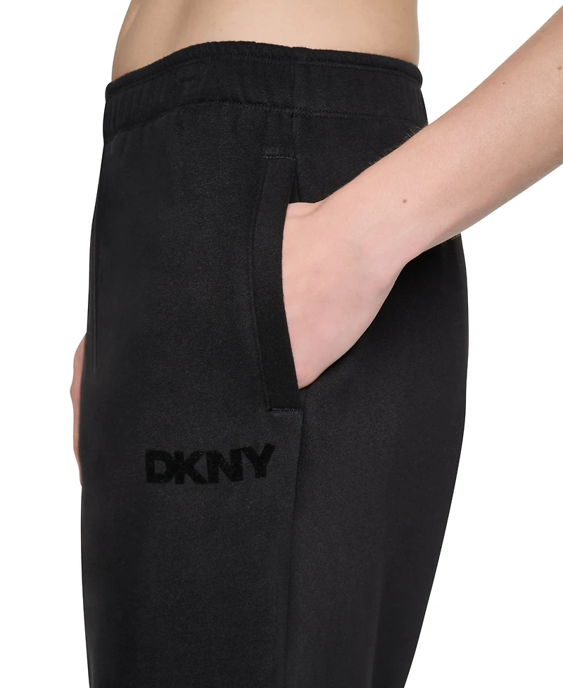 Dkny Sport Women's High-Rise Wide-Leg Relaxed-Fit Sweatpant