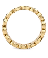 And Now This Clear Crystal Link Ring