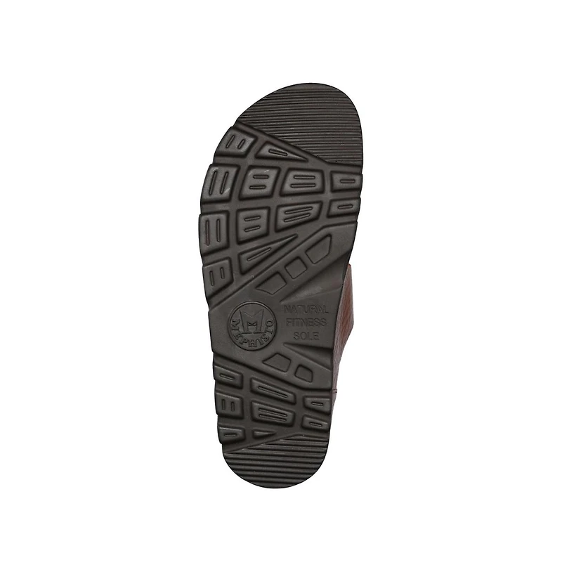 Mephisto Zonder Premium Full-Grain Leather Open Toe Buckle Closure Sandal