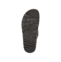 Mephisto Zonder Premium Full-Grain Leather Open Toe Buckle Closure Sandal