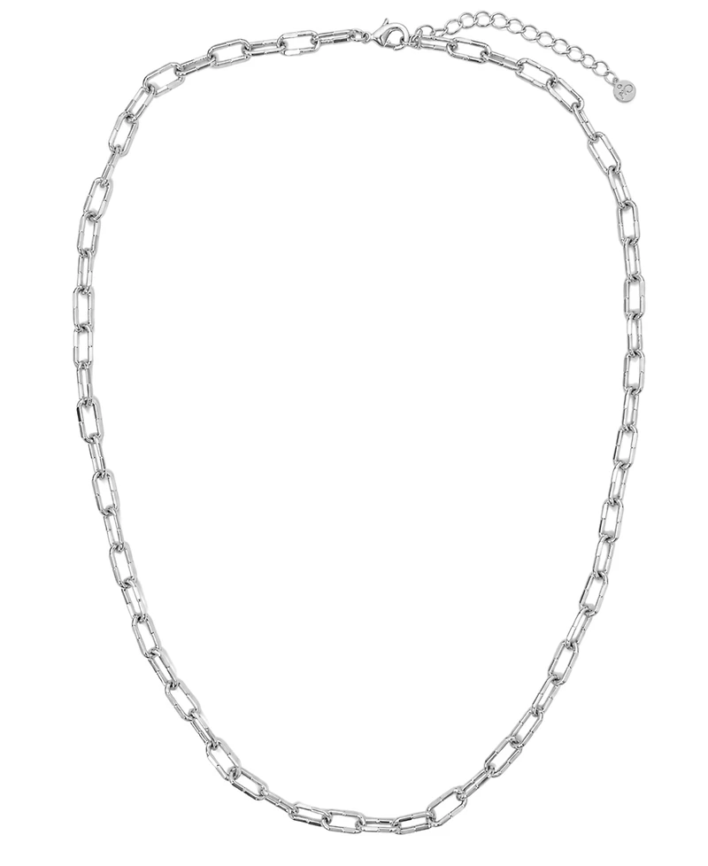 And Now This Silver-Plated or 18K Gold-Plated Chunky Chain Necklace