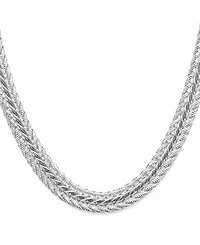 And Now This Fine Silver-Plated Woven Necklace