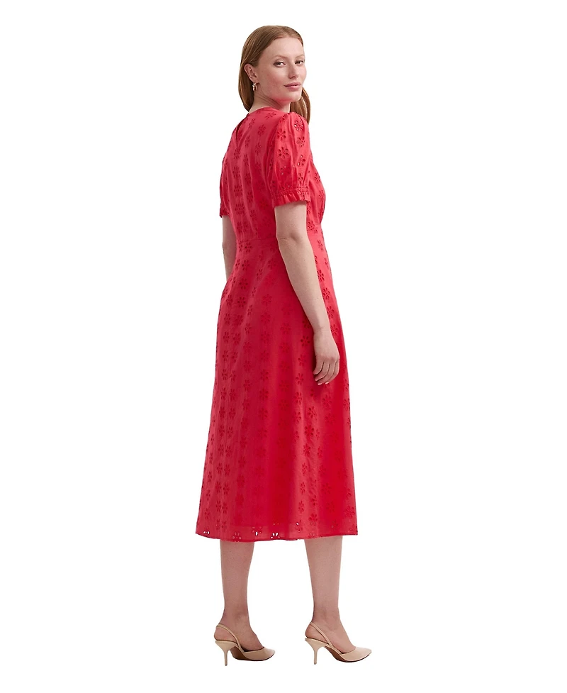 Finery London Women's Mela Cotton Midi Tea Dress