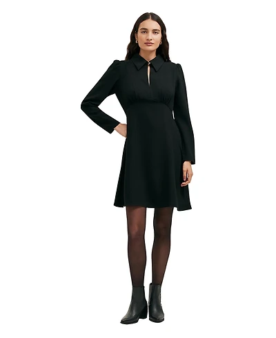Finery London Women's Sabine Long Sleeve Collared Short Dress