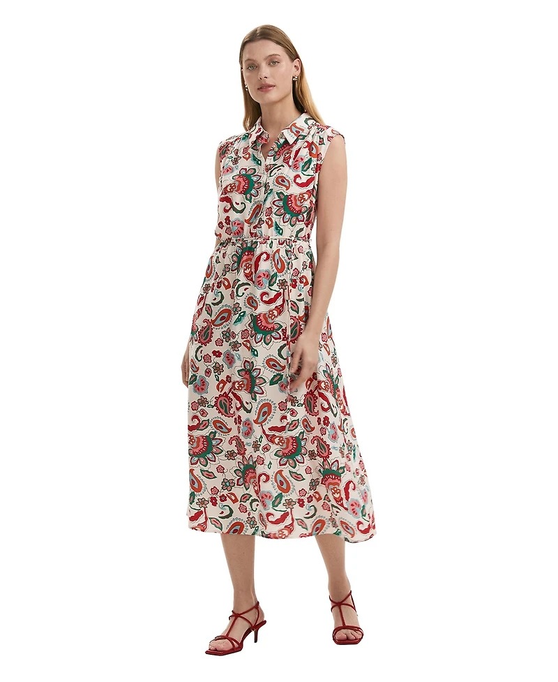 Finery London Women's Alida Floral Midi Shirt Dress