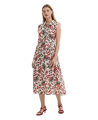 Finery London Women's Alida Floral Midi Shirt Dress